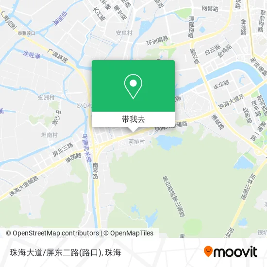 珠海大道/屏东二路(路口)地图