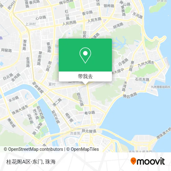 桂花阁A区-东门地图