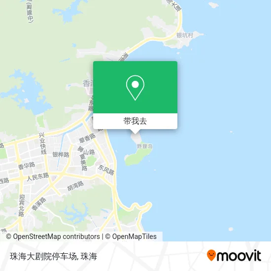 珠海大剧院停车场地图