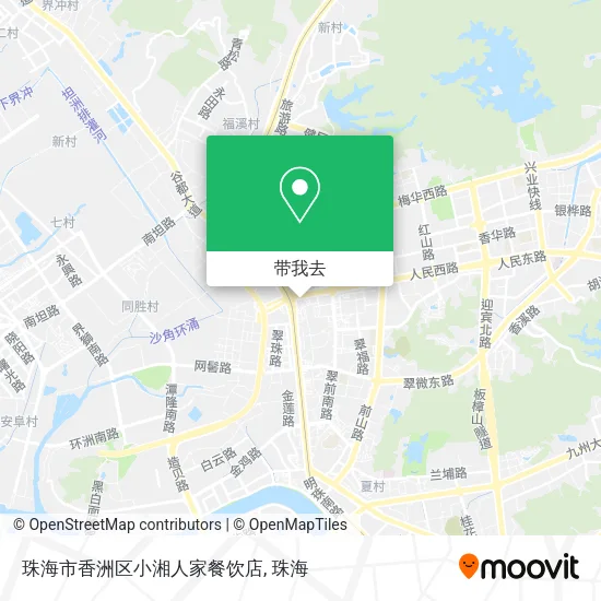 珠海市香洲区小湘人家餐饮店地图
