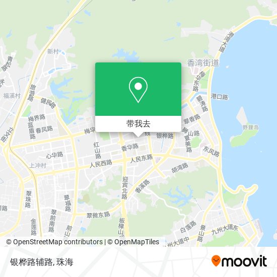 银桦路辅路地图