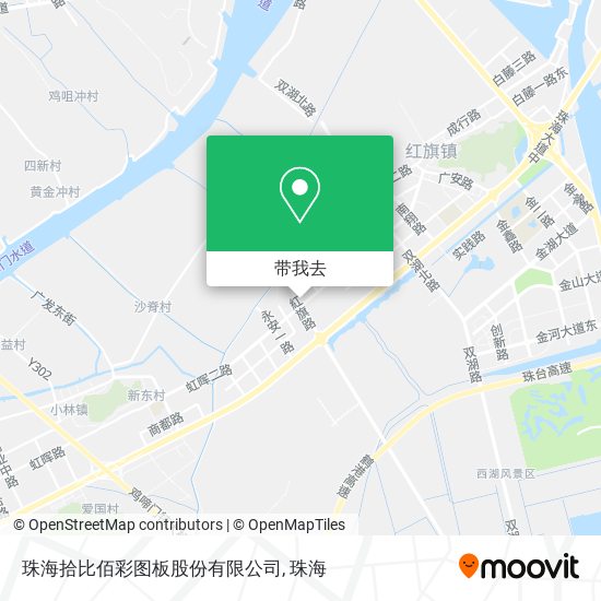珠海拾比佰彩图板股份有限公司地图