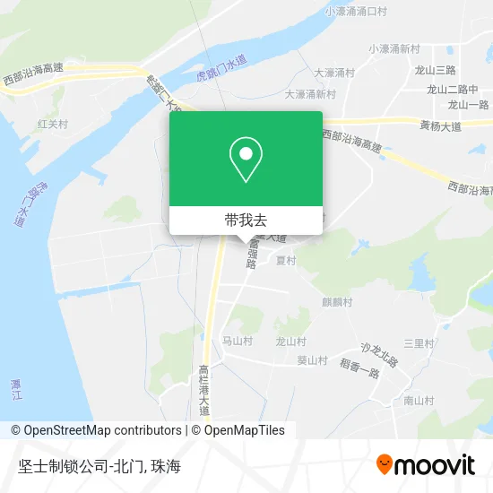 坚士制锁公司-北门地图