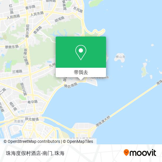 珠海度假村酒店-南门地图
