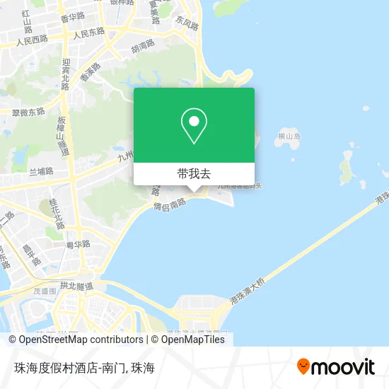 珠海度假村酒店-南门地图