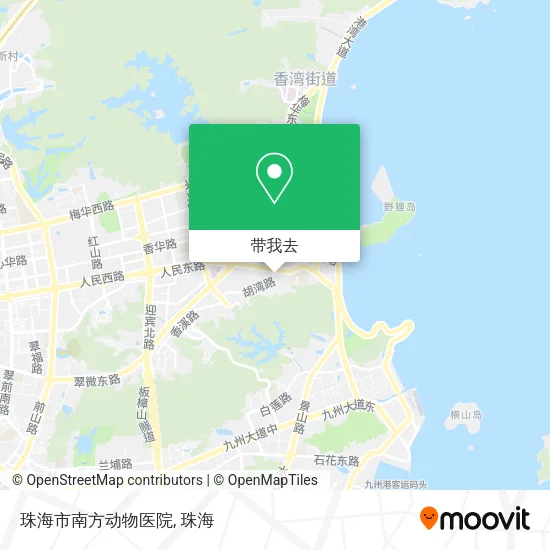 珠海市南方动物医院地图