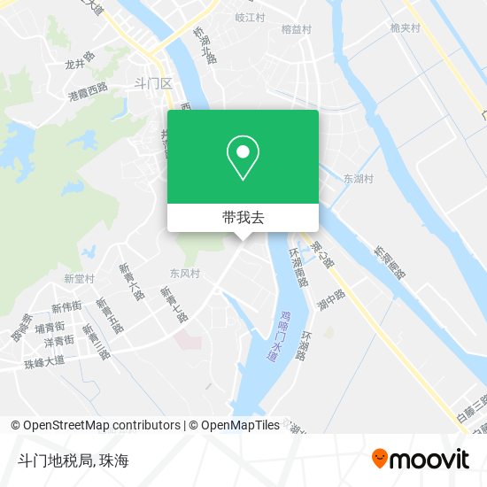 斗门地税局地图