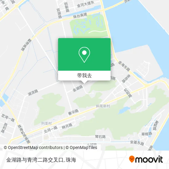 金湖路与青湾二路交叉口地图