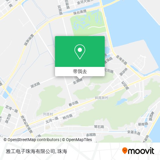 雅工电子珠海有限公司地图