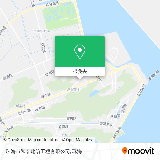 珠海市和泰建筑工程有限公司地图