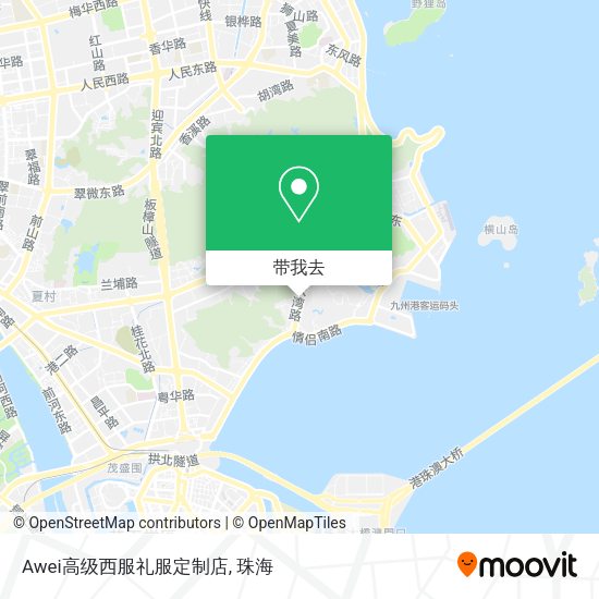 Awei高级西服礼服定制店地图