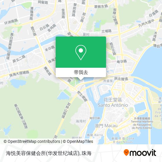 海悦美容保健会所(华发世纪城店)地图