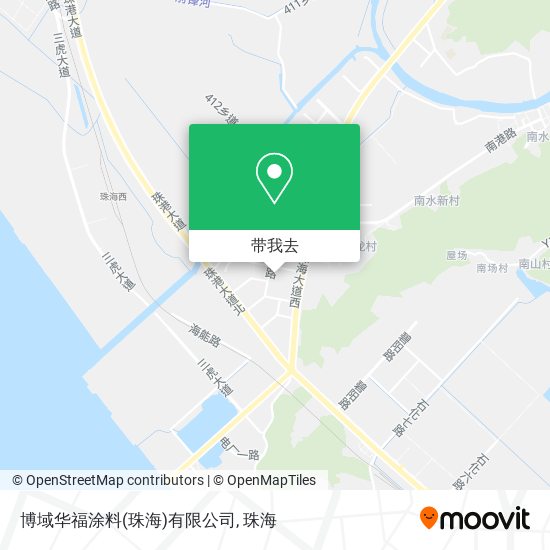 博域华福涂料(珠海)有限公司地图