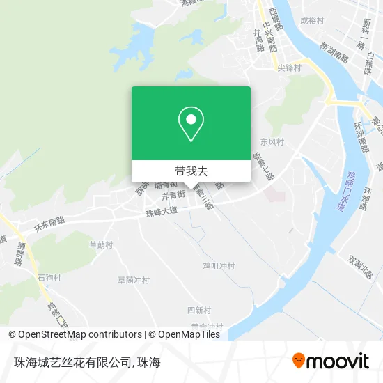 珠海城艺丝花有限公司地图