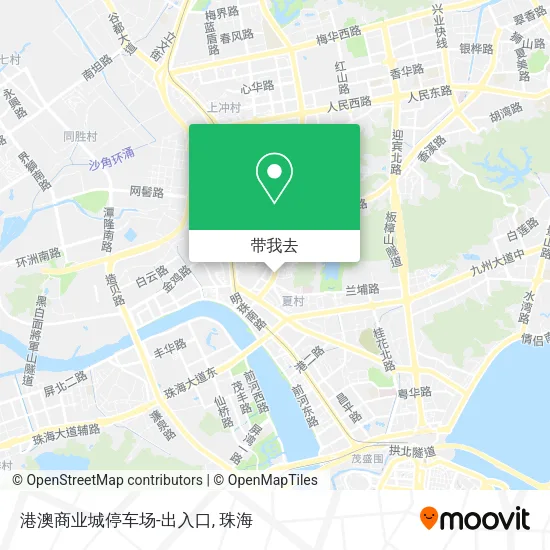 港澳商业城停车场-出入口地图