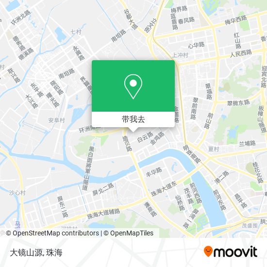大镜山源地图