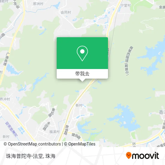 珠海普陀寺-法堂地图