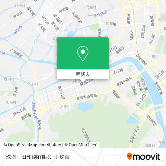 珠海三田印刷有限公司地图