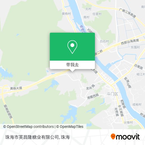 珠海市英昌隆糖业有限公司地图