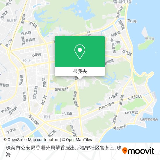 珠海市公安局香洲分局翠香派出所福宁社区警务室地图