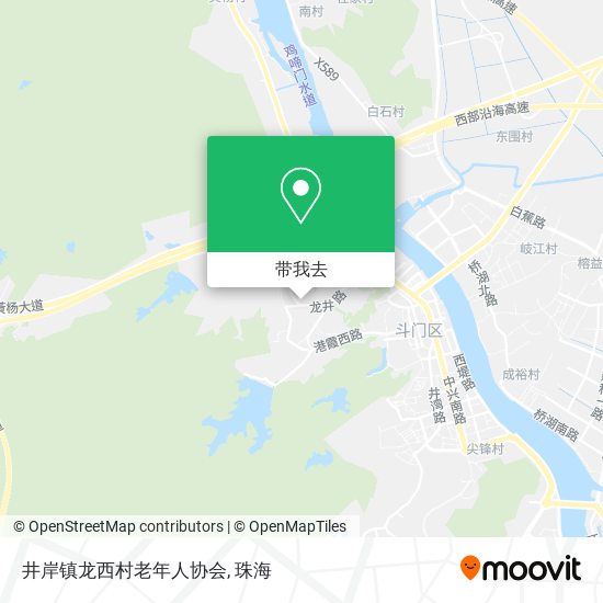 井岸镇龙西村老年人协会地图