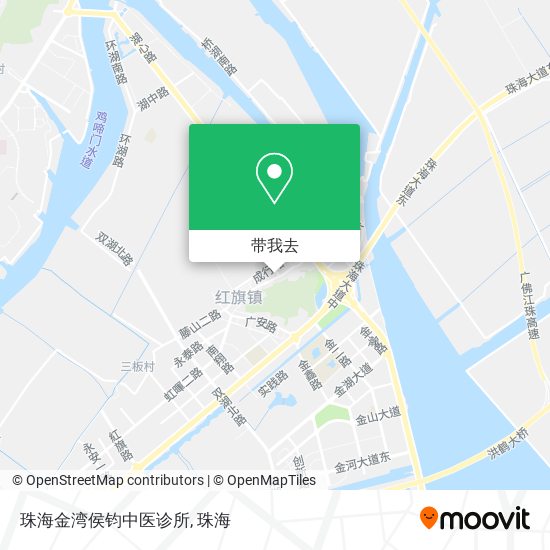 珠海金湾侯钧中医诊所地图