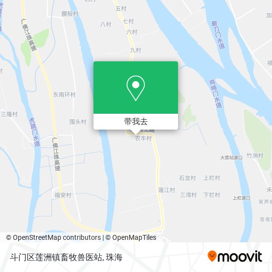 斗门区莲洲镇畜牧兽医站地图