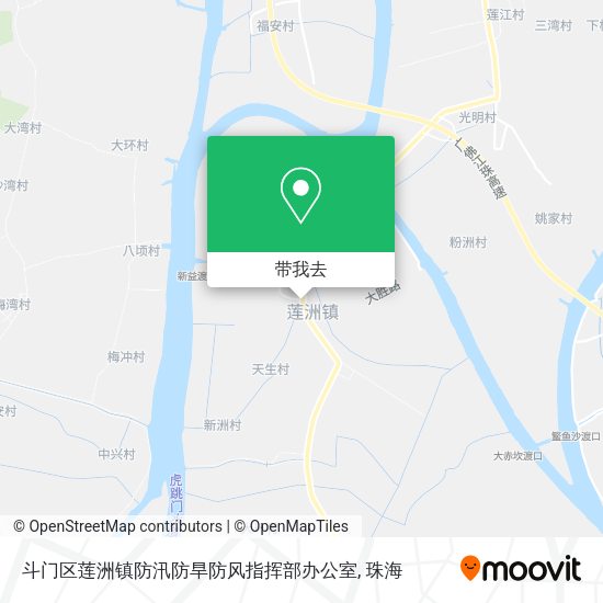 斗门区莲洲镇防汛防旱防风指挥部办公室地图