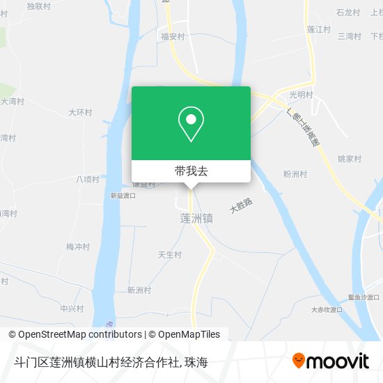 斗门区莲洲镇横山村经济合作社地图