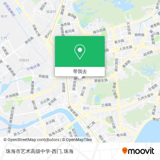 珠海市艺术高级中学-西门地图