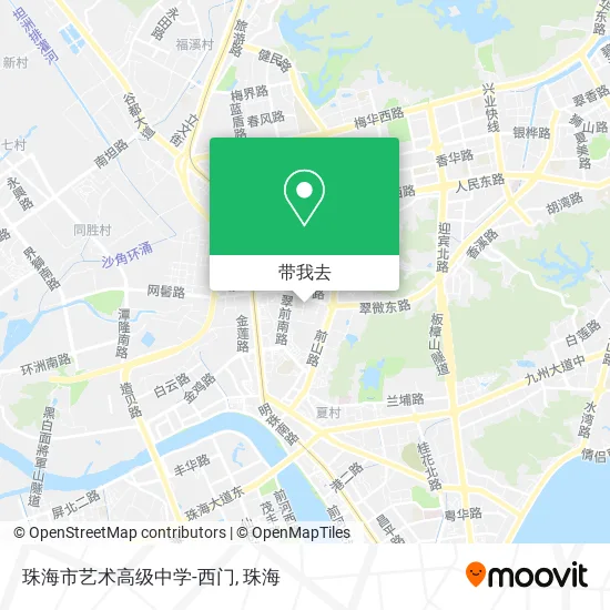 珠海市艺术高级中学-西门地图