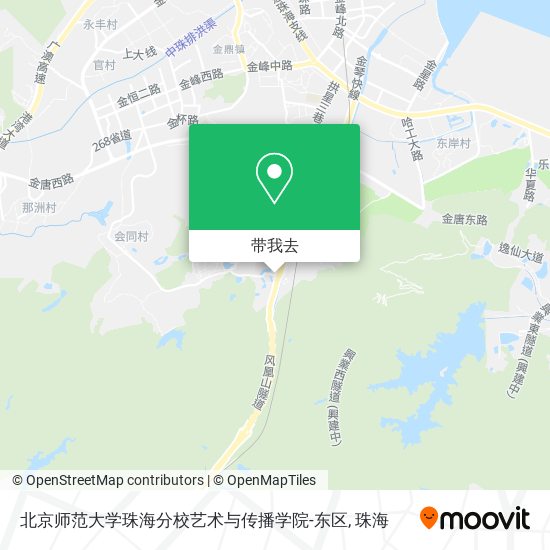 北京师范大学珠海分校艺术与传播学院-东区地图