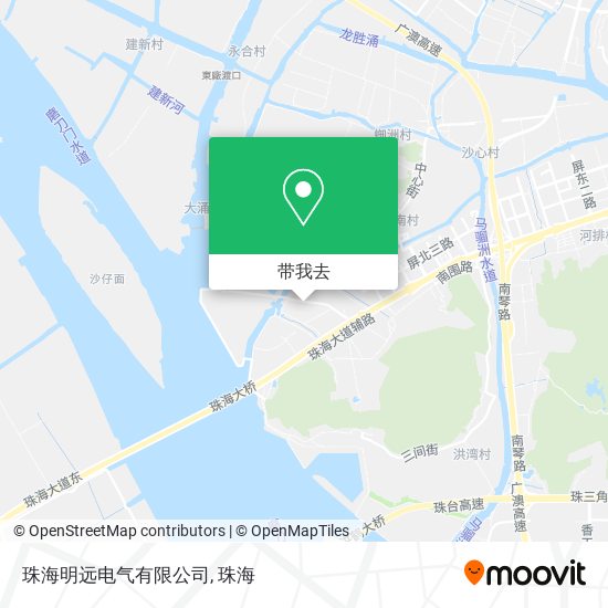 珠海明远电气有限公司地图