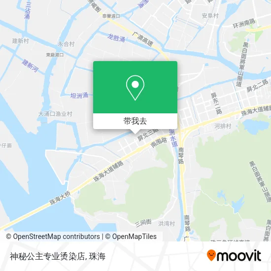 神秘公主专业烫染店地图