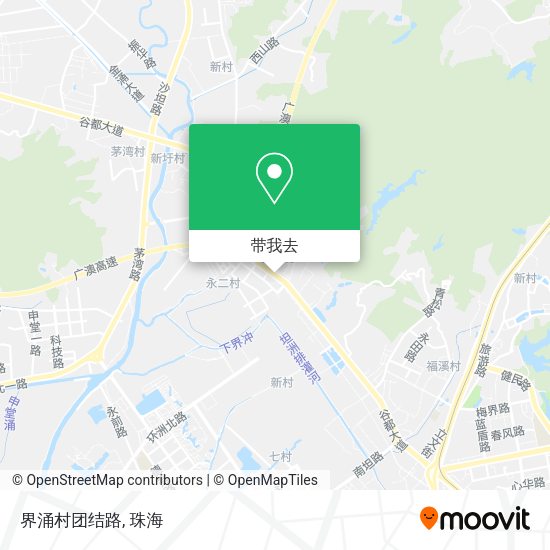 界涌村团结路地图