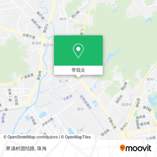 界涌村团结路地图