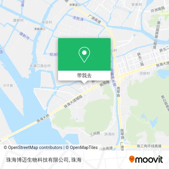 珠海博迈生物科技有限公司地图