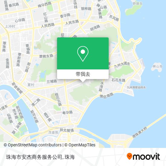 珠海市安杰商务服务公司地图