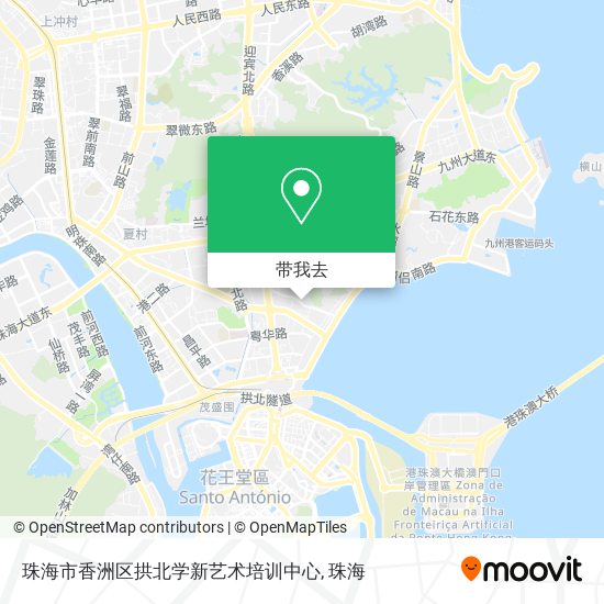 珠海市香洲区拱北学新艺术培训中心地图