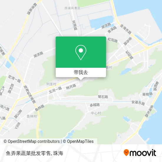 鱼弄果蔬菜批发零售地图