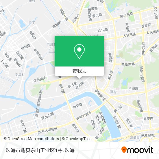 珠海市造贝东山工业区1栋地图