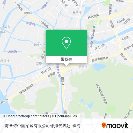 海蒂诗中国采购有限公司珠海代表处地图