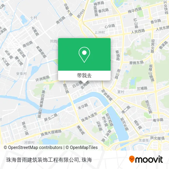 珠海普雨建筑装饰工程有限公司地图