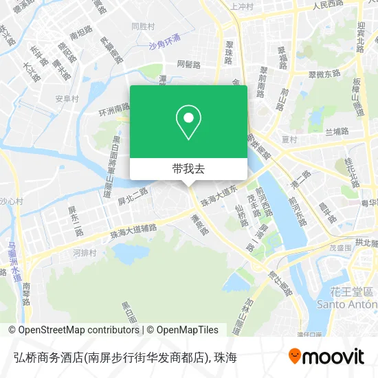 弘桥商务酒店(南屏步行街华发商都店)地图