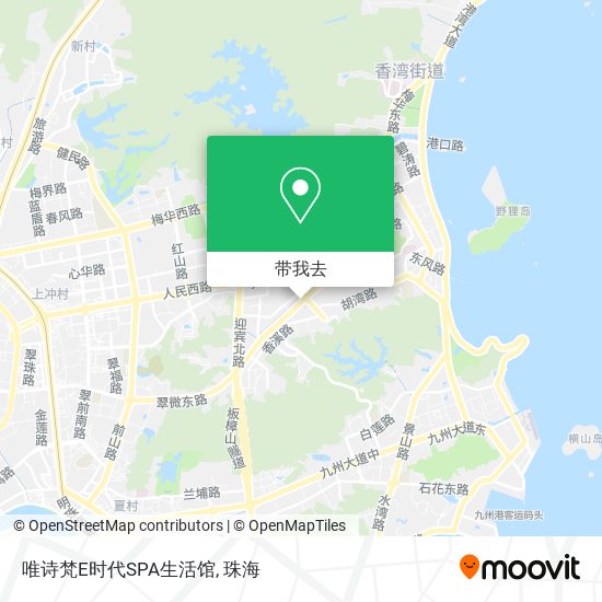 唯诗梵E时代SPA生活馆地图