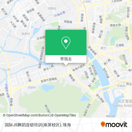 国际JS舞蹈连锁培训(南屏校区)地图