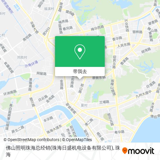 佛山照明珠海总经销(珠海日盛机电设备有限公司)地图