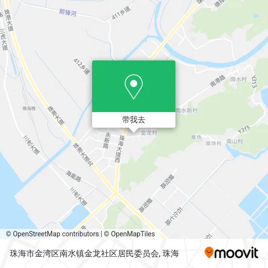 珠海市金湾区南水镇金龙社区居民委员会地图