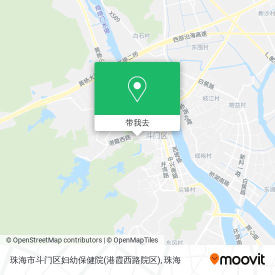 珠海市斗门区妇幼保健院(港霞西路院区)地图
