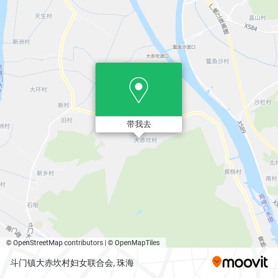 斗门镇大赤坎村妇女联合会地图